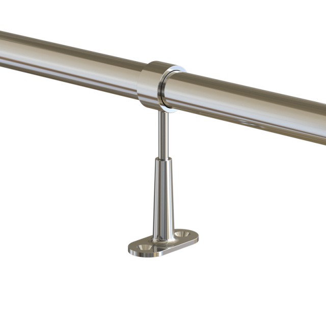 ADJUSTABLE TUBE SUPPORT D.20 - CHROME